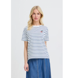 PANDINNA CHERRY STRIPED T SHIRT - COTTON BLND
