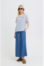 PANDINNA CHERRY STRIPED T SHIRT - COTTON BLND