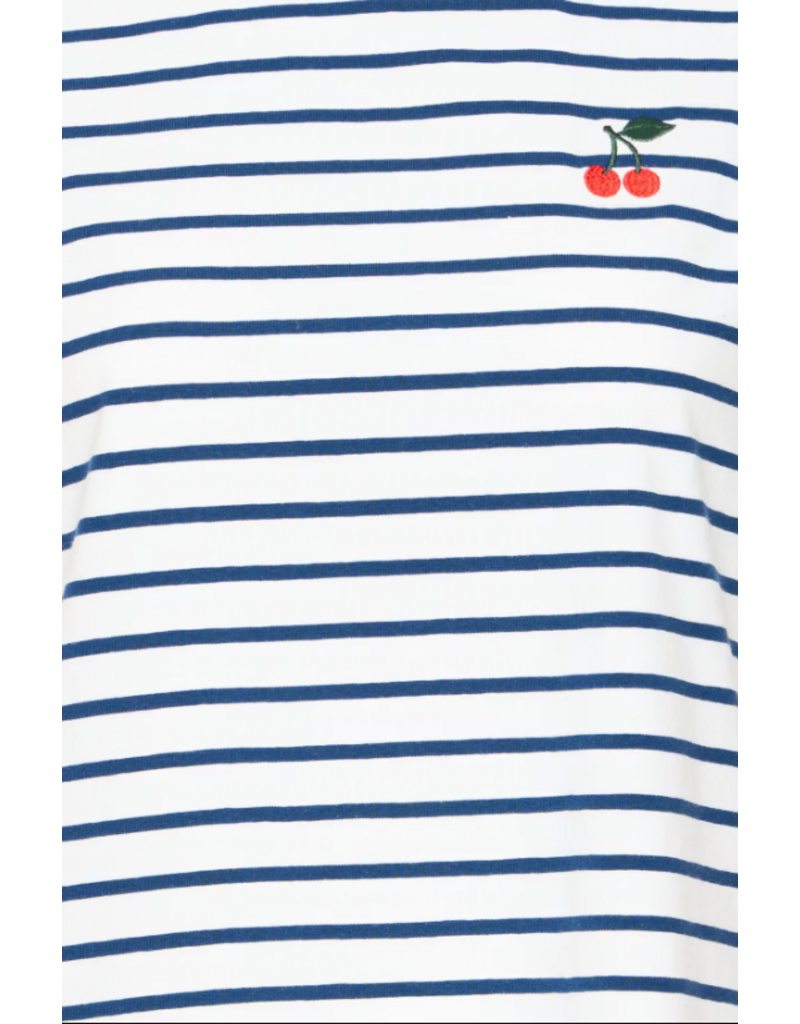 PANDINNA CHERRY STRIPED T SHIRT - COTTON BLND