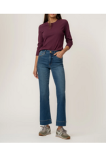 KUT KELSEY HIGH RISE FAB AB ANKLE FLARE W. WIDE HEM - COOL