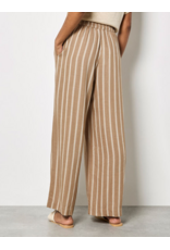 STONE STRIPE LINEN MIX PANT