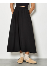 BLACK A-LINE MIDAXI SKIRT
