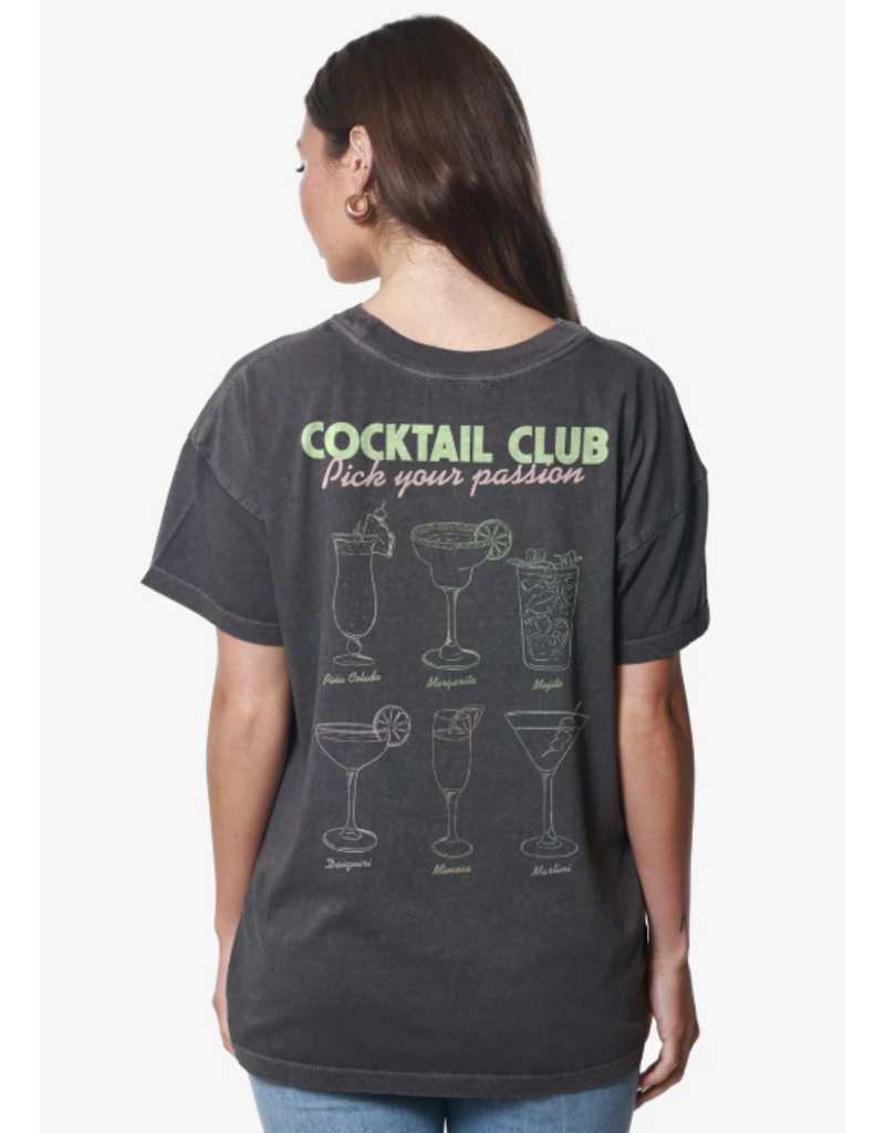 Railtown Apparel Group COCKTAIL CLUB OVERSIZED TEE