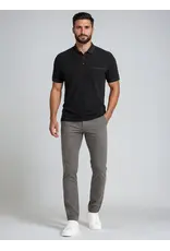 MENS BLACK PIQUE POLO TOP