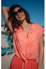 TRIBAL RIO TIE FRONT BLOUSE