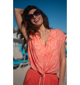 TRIBAL RIO TIE FRONT BLOUSE