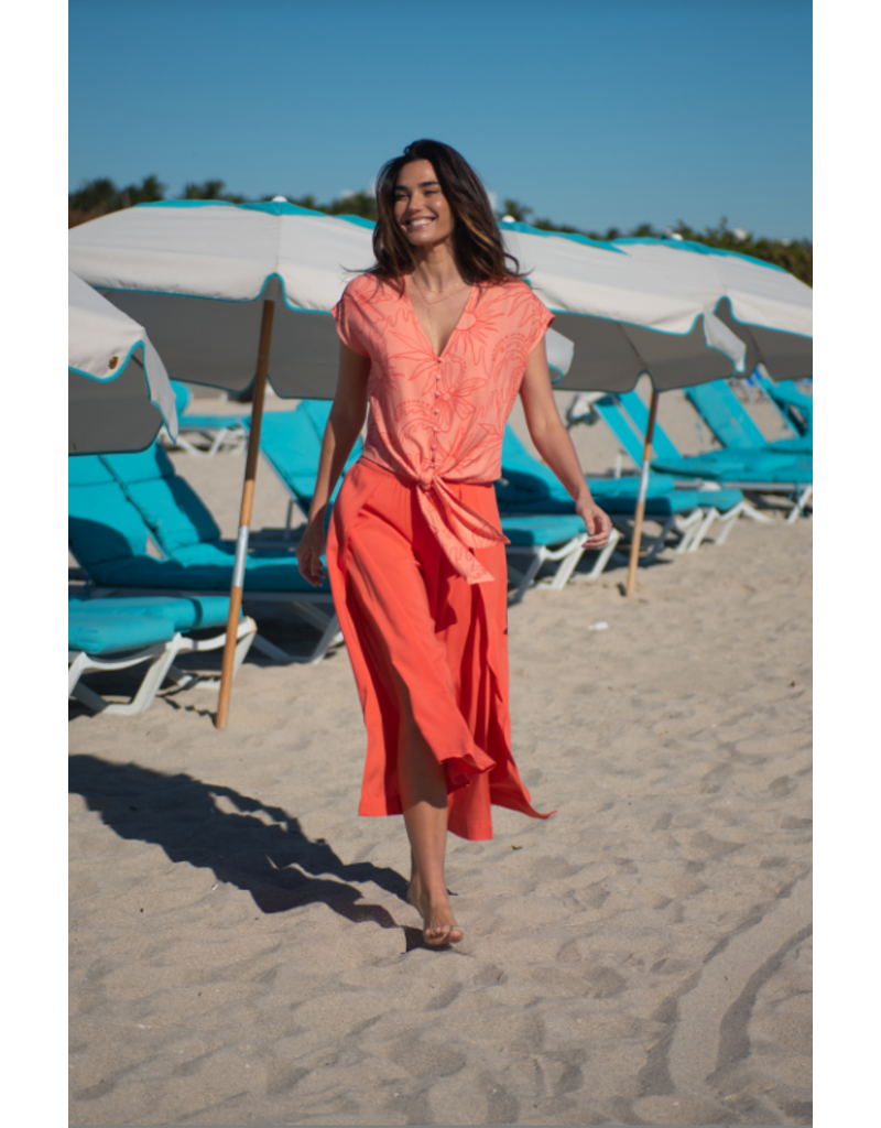 TRIBAL RIO TIE FRONT BLOUSE