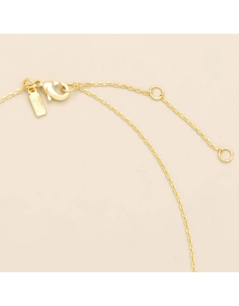 SCOUT PRESSED FLOWER NECKLACE GOLD