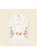 SCOUT PRESSED FLOWER NECKLACE GOLD
