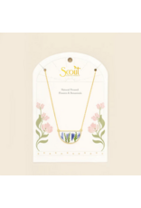 SCOUT PRESSED FLOWER NECKLACE GOLD
