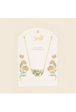 SCOUT PRESSED FLOWER NECKLACE GOLD