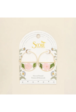 SCOUT PRESSED FLOWER HOOP EARRINGS  GOLD