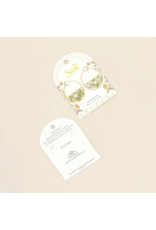 SCOUT PRESSED FLOWER HOOP EARRINGS  GOLD