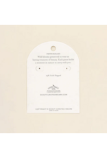 SCOUT PRESSED FLOWER HOOP EARRINGS  GOLD