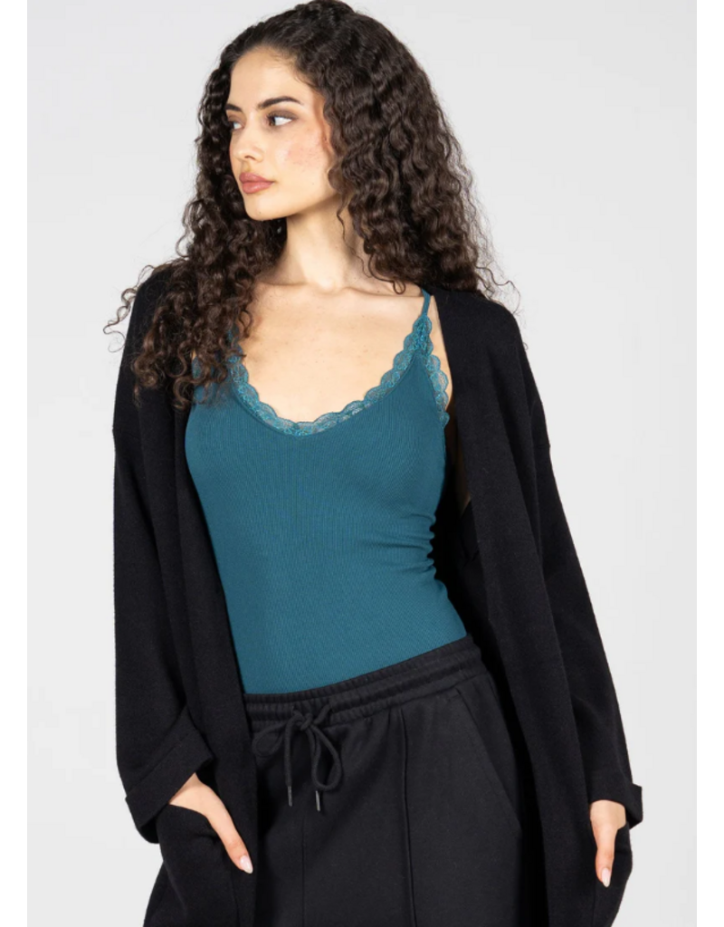 C'EST MOI BAMBOO TANK w/LACE TRIM ONE SIZE