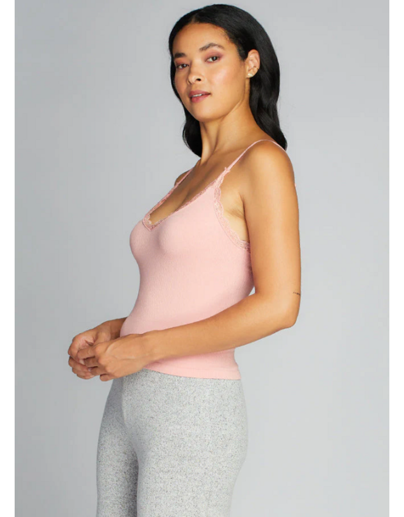 C'EST MOI BAMBOO TANK w/LACE TRIM ONE SIZE