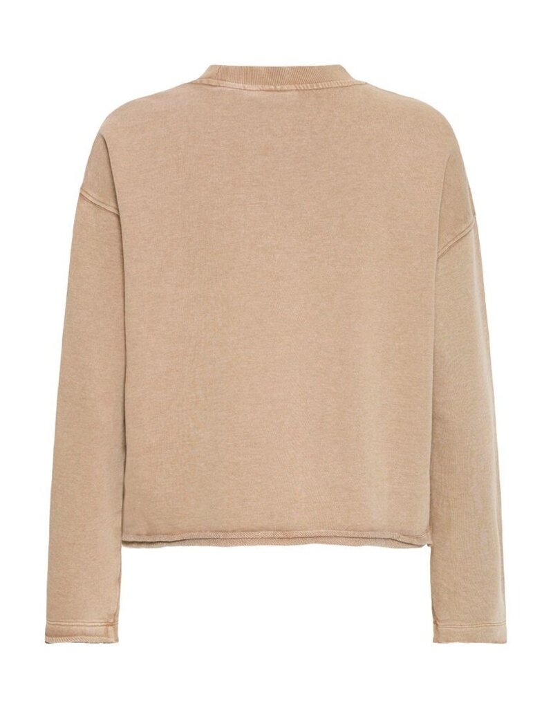 SERAFINA LONG SLEEVE SWEATSHIRT - LINEN BLEND
