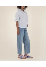 KUT GWEN HIGH RISE WIDE LEG RAW HEM