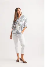 PAISLEY PRINTED HENLEY TOP