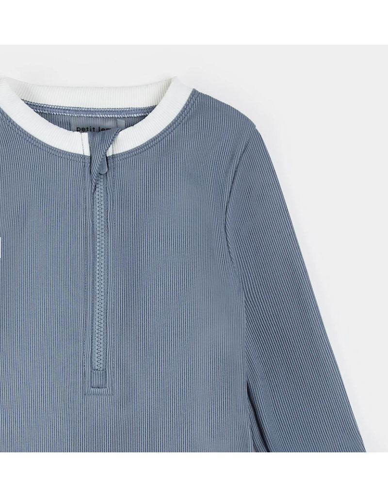 PETIT LEM L/S SWIM ROMPER KNIT