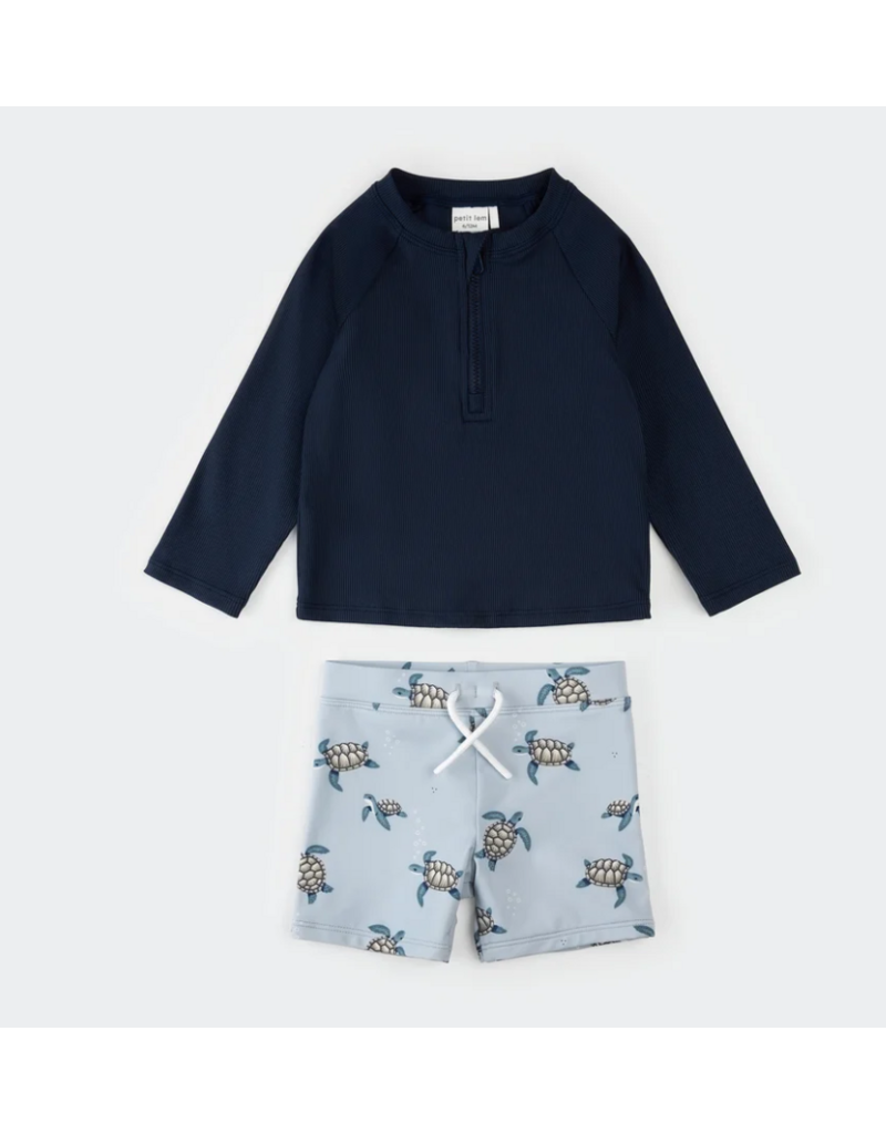 PETIT LEM 2PC SET L/S RASHGUARD + BOTTOM KNIT
