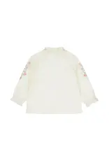 DIRKJE BUTTON FRONT TOP w/SLV DETAIL- SAND