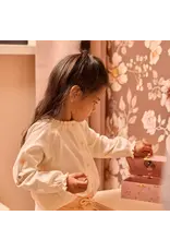 DIRKJE BUTTON FRONT TOP w/SLV DETAIL- SAND