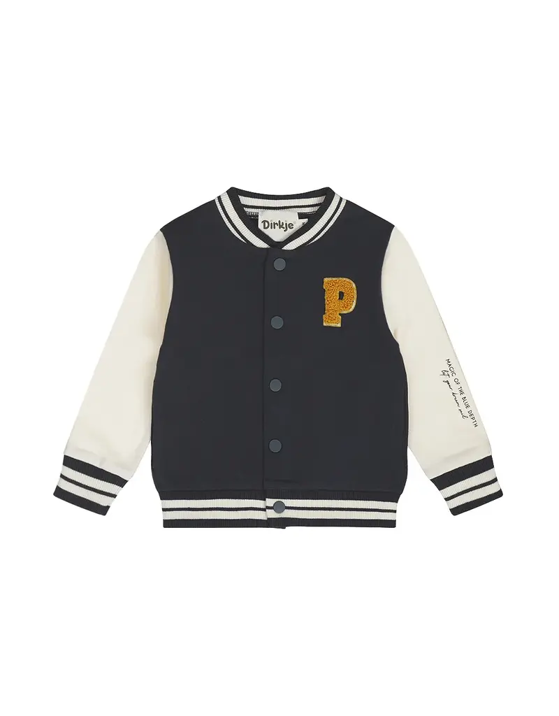 DIRKJE LETTER JACKET  LIGHT -NAVY