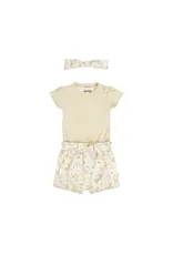 DIRKJE SHORT/ROMPER 3PC inc/BANDEAU- OFF WHITE