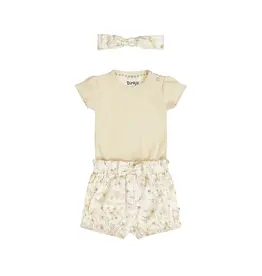DIRKJE SHORT/ROMPER 3PC inc/BANDEAU- OFF WHITE