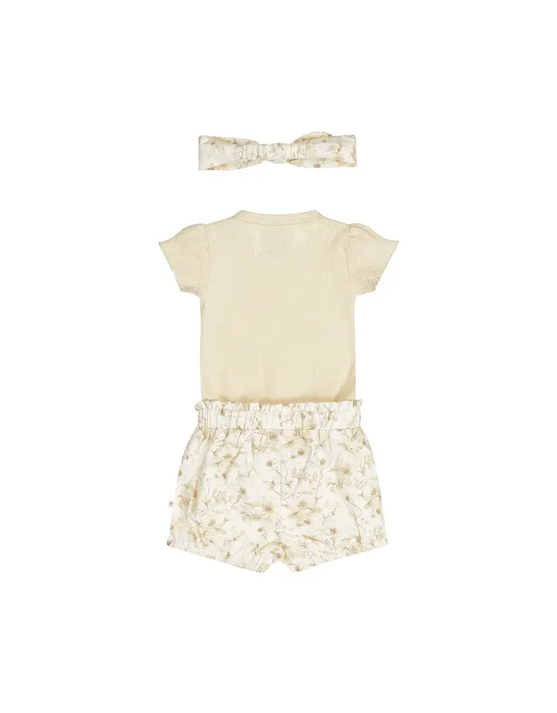 DIRKJE SHORT/ROMPER 3PC inc/BANDEAU- OFF WHITE