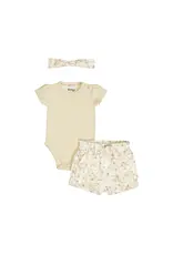 DIRKJE SHORT/ROMPER 3PC inc/BANDEAU- OFF WHITE