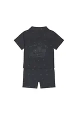 DIRKJE SHORT/BUTTON UP TOP 2PC-NAVY