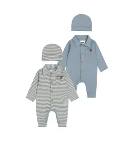 DIRKJE WAFFLE BUTTON FRONT ONSIE incl/HAT