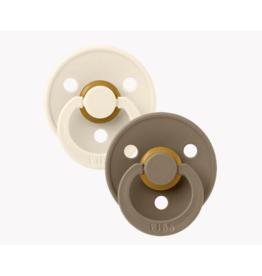 BIBS BIBS LATEX PACIFIER - 2PK - SIZE 1 (0 - 6 MONTHS)