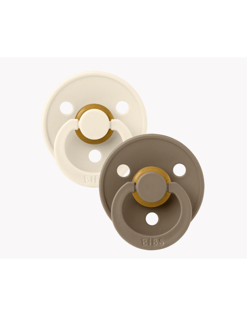 BIBS BIBS LATEX PACIFIER - 2PK - SIZE 1 (0 - 6 MONTHS)