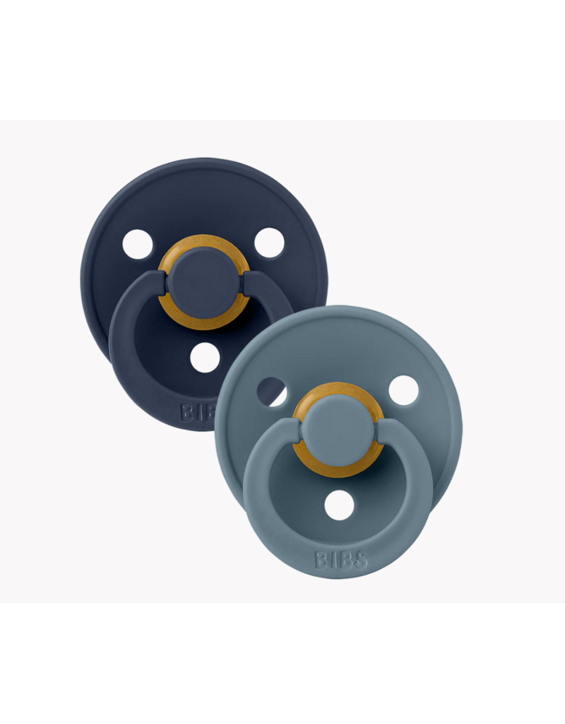 BIBS BIBS LATEX PACIFIER - 2PK - SIZE 1 (0 - 6 MONTHS)