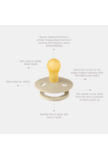 BIBS BIBS LATEX PACIFIER - 2PK - SIZE 1 (0 - 6 MONTHS)