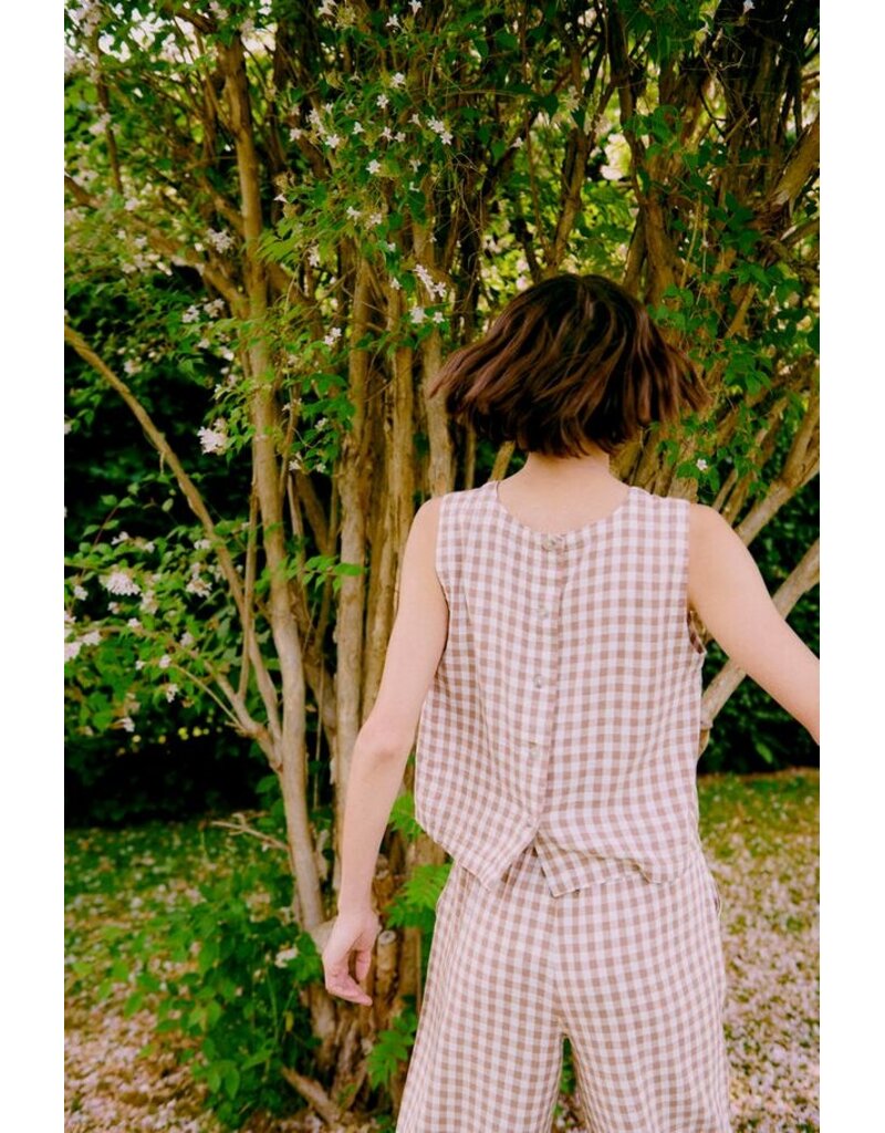 FALAKKA CROP PANT - CHECK