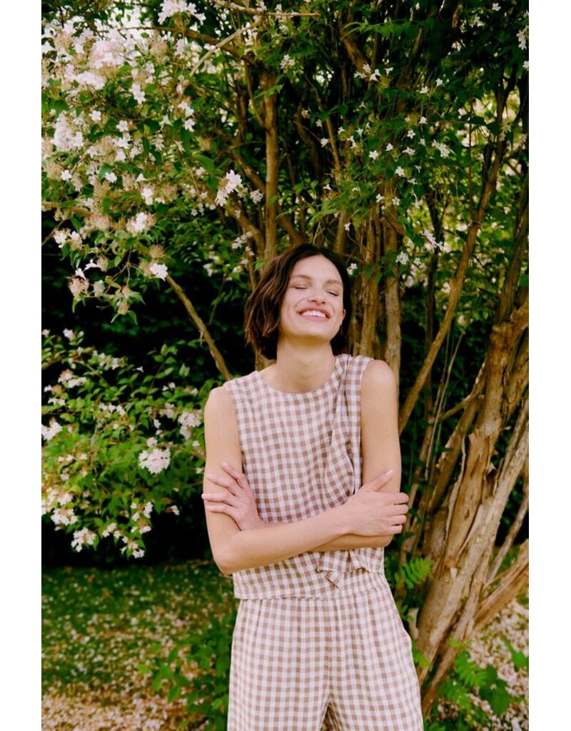 FALAKKA CROP PANT - CHECK