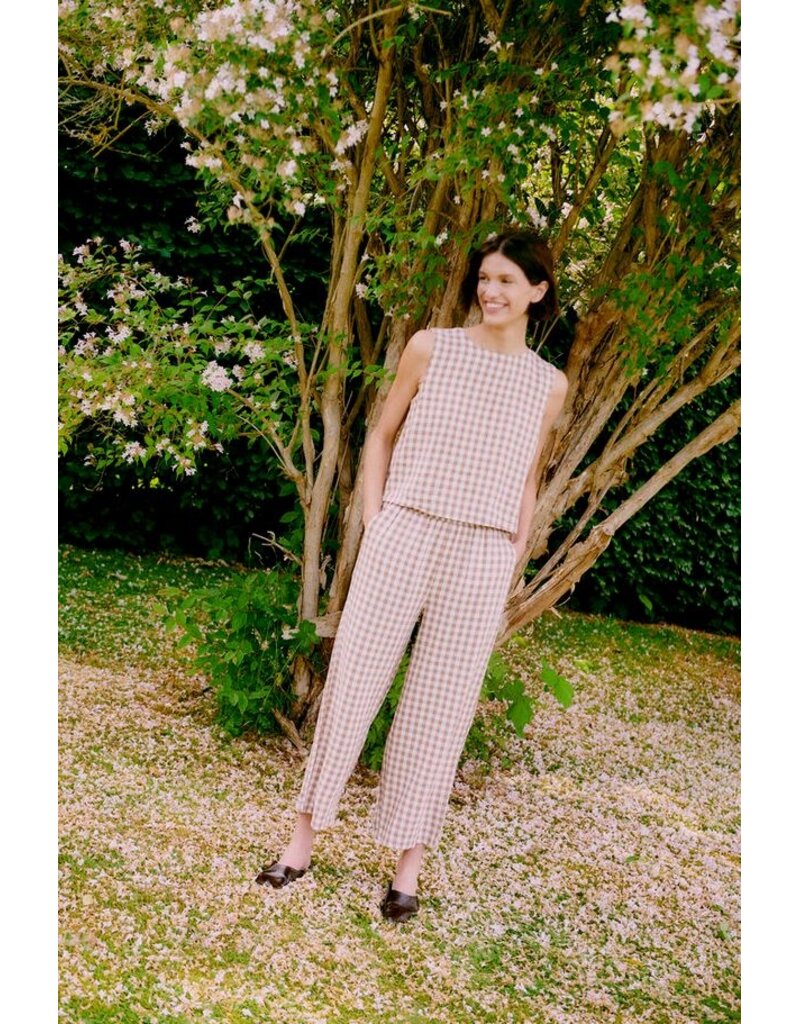 FALAKKA CROP PANT - CHECK