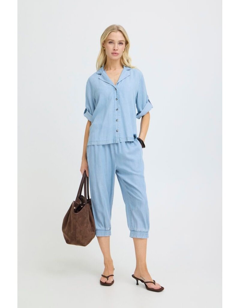 KOSMO DENIM TURN UP SHIRT