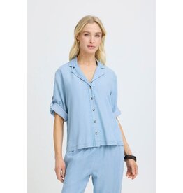 KOSMO DENIM TURN UP SHIRT