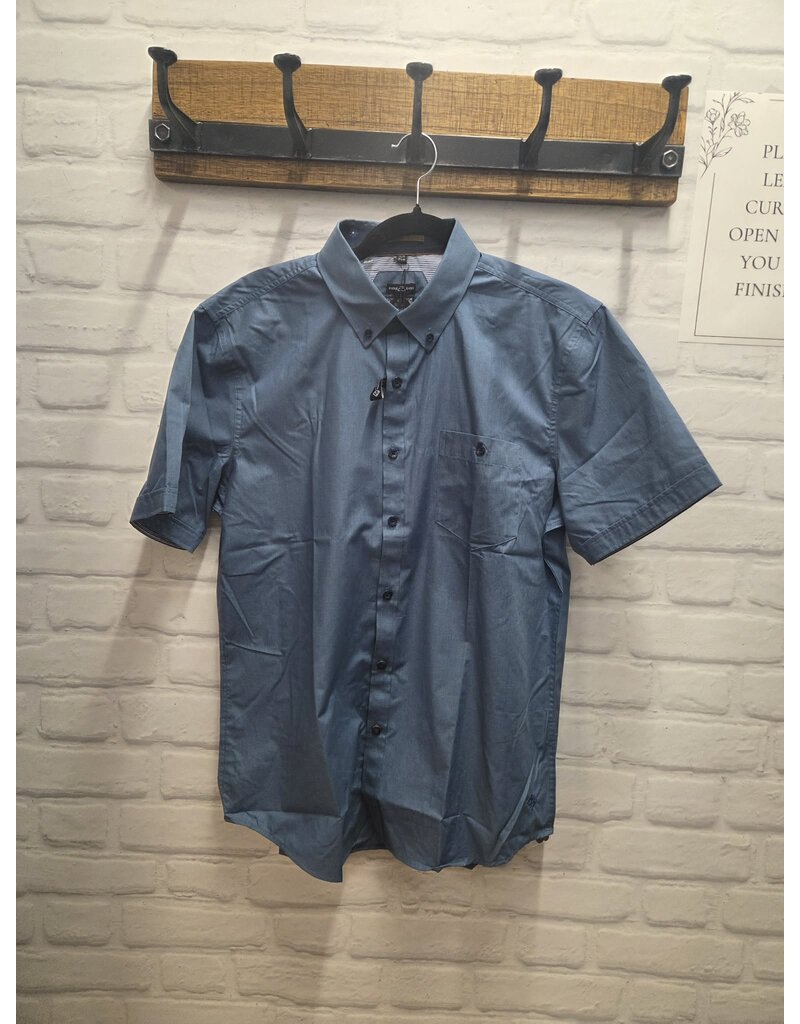 MENS CHAMBRAY BUTTON UP S/SLV SHIRT