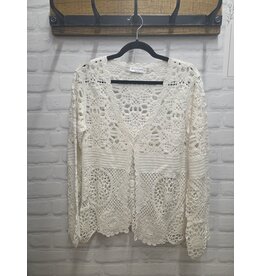 CROCHET CARDIGAN WHITE