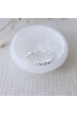 GLEE LIORA RING - CLEAR - SILVER