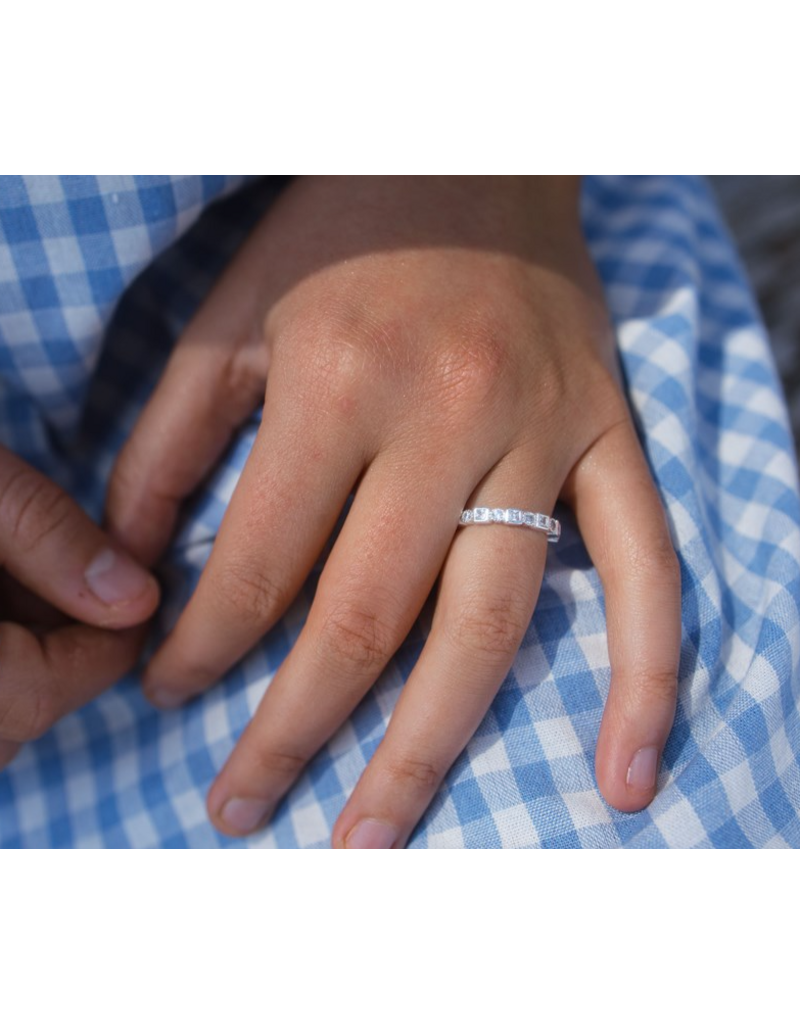 GLEE LIORA RING - CLEAR - SILVER