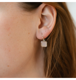 GLEE FLORENCE EARRINGS - ROSE QUARTZ