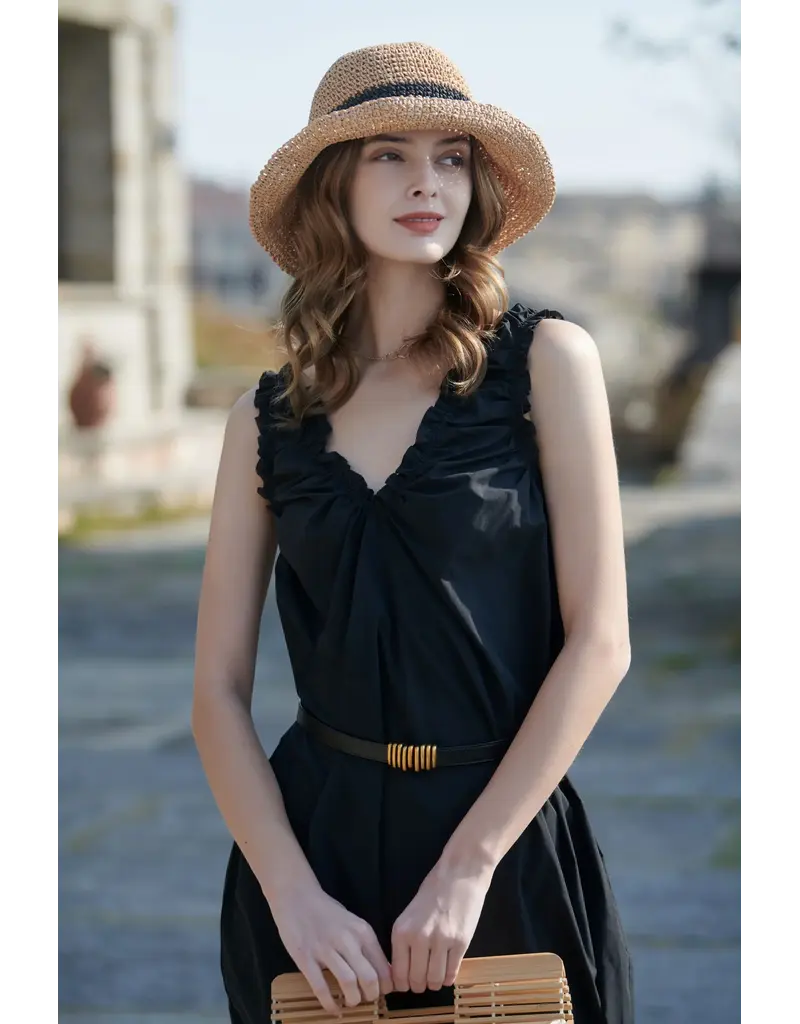 THE PATHZ SUNDAY BOARDWALK BLACK TRIM - CARAMEL #5004