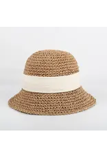 THE PATHZ SUNDAY BOARDWALK W/WHITE BOW - CARAMEL #724